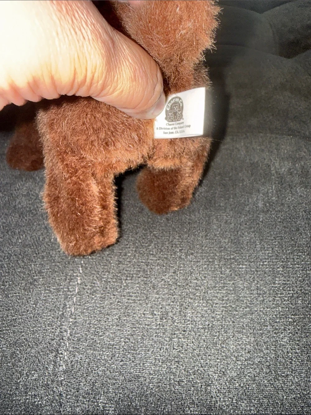 Vintage Plush Brown Moose Stuffed Animal Toy - charm co